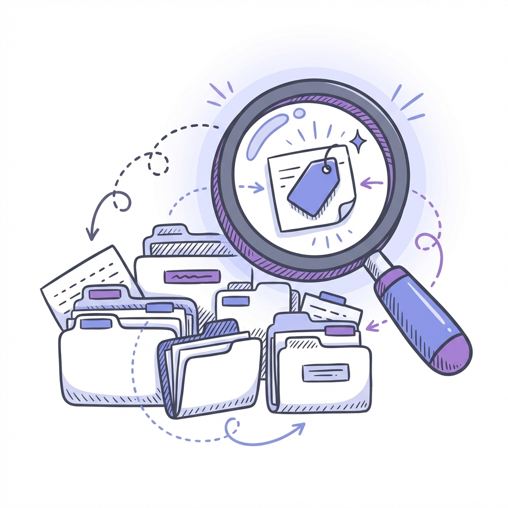 Organized notes with folders and tags